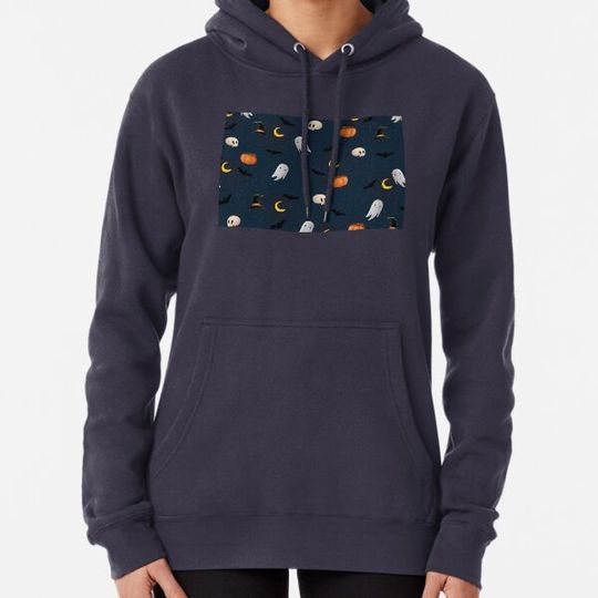 Discover Halloween Pattern Illustration Art Hoodies