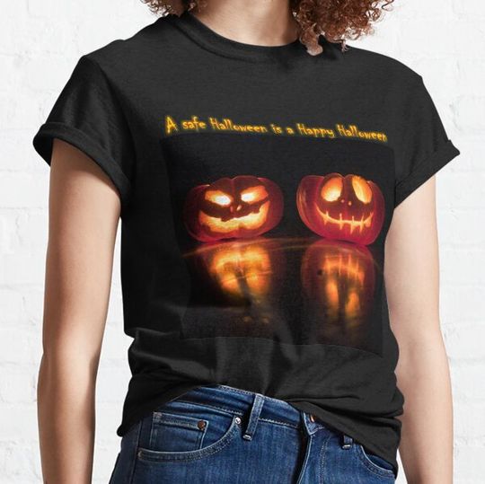Discover Hallween safety T-shirts