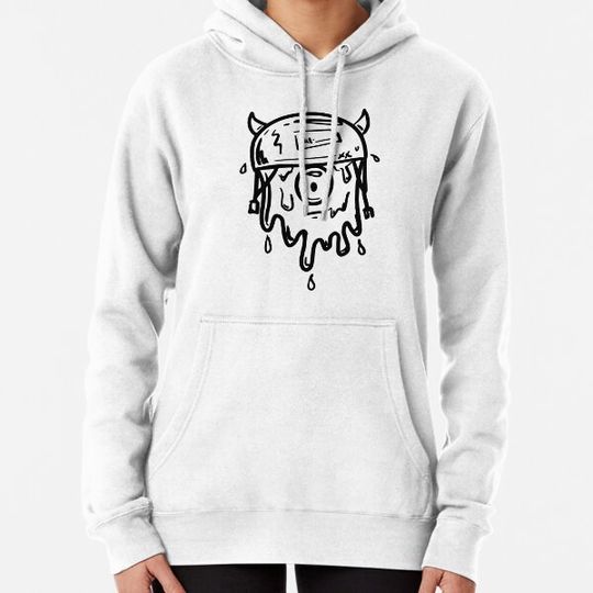Discover slime monster with helmet Hoodies