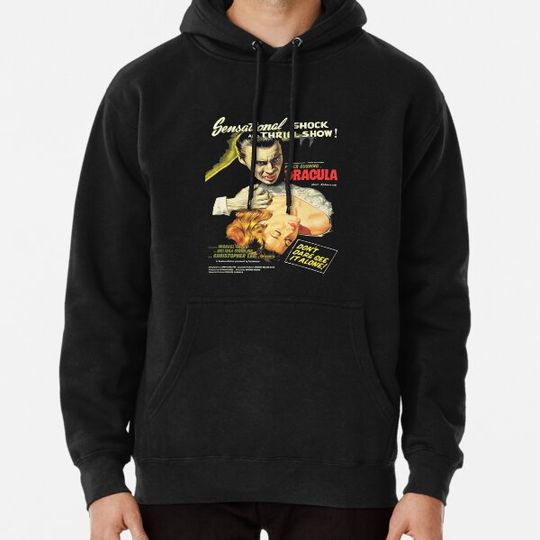 Discover Dracula - Original Hammer Poster Peter cushing Hoodies