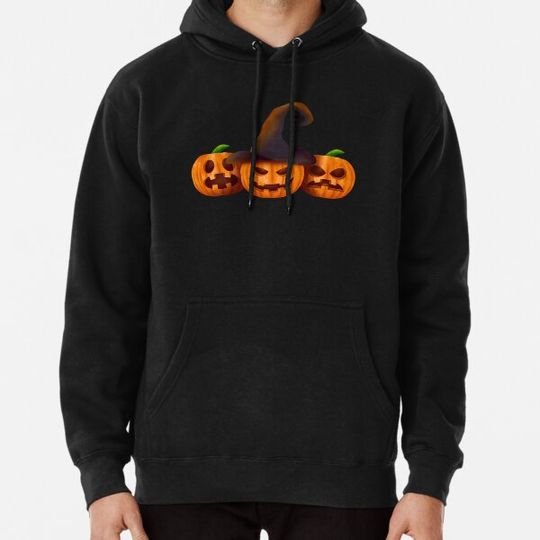 Discover Jack o lantern halloween watercolor Hoodies