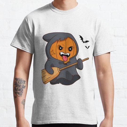 Discover halloween death pumpkin head cartoon T-shirts
