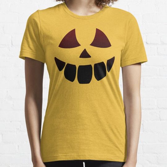 Discover Vintage Halloween Cartoon Pumpkin Face Jack o Lantern T-shirts