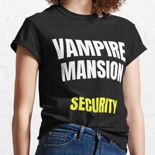 Discover Vampire Mansion Security| Funny Halloween Costume| Halloween Party| Humorous T-shirts