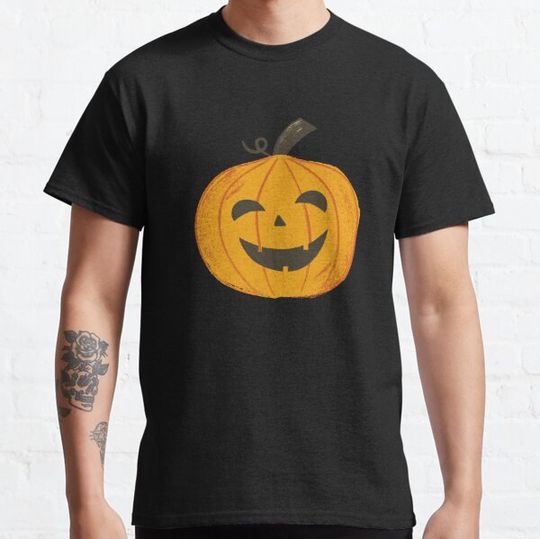 Discover Happy Pumpkin Face Halloween Costume T-shirt