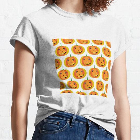 Discover Halloween Pumpkin Face Patterns T-shirt