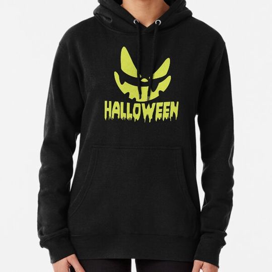 Discover Halloween Pumpkin funny face run Costume Men Women Fun Kids Hoodies