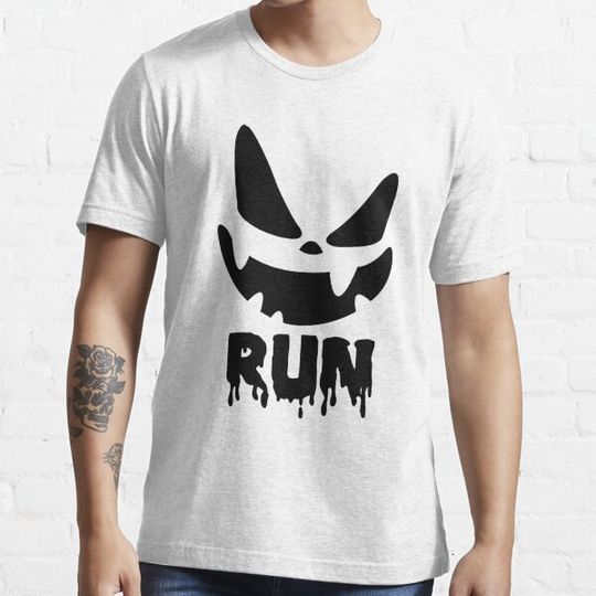 Discover Halloween Pumpkin funny face run Costume Men Women Fun Kids T-shirts