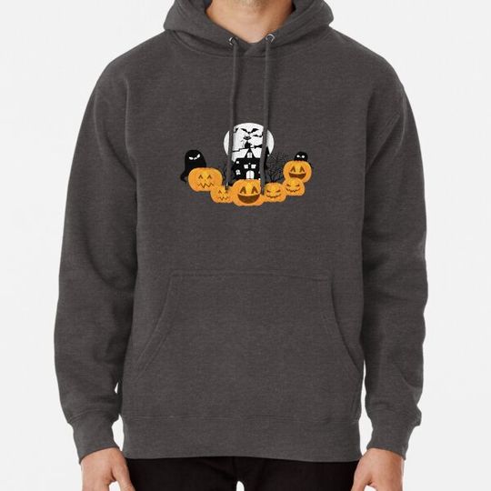 Discover Halloween pumpkin cat face ,halloween Face gifts, funny happy halloween Hoodies