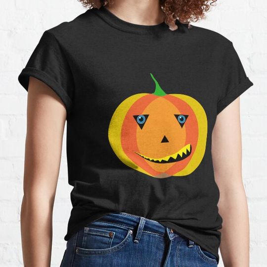 Discover Scary Pumpkin Faces Halloween T-shirt