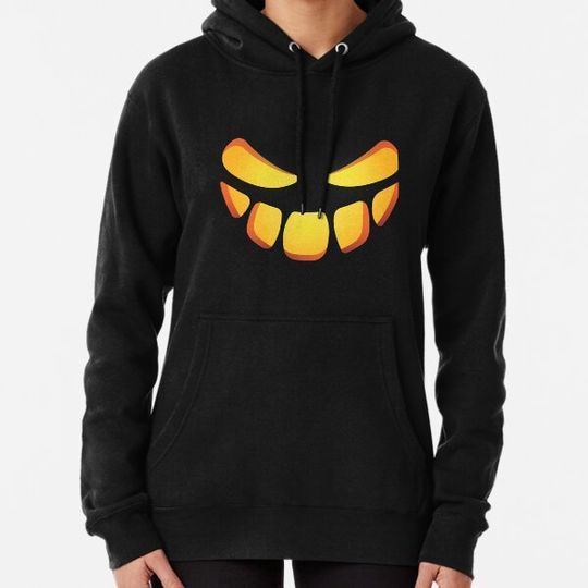 Discover Pumpkin Face Halloween Jack-o-lantern Scary Face Hoodies