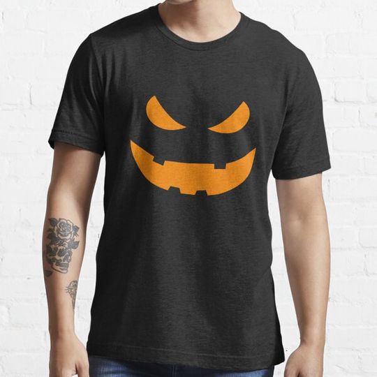 Discover Halloween evil pumpkin face Funny Boys Girls Kids Gift T-shirts
