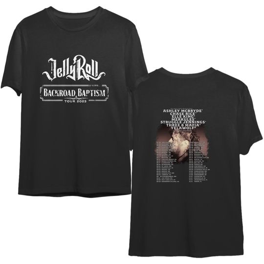 Discover Jelly Roll Backroad Baptism 2023 Tour Shirt