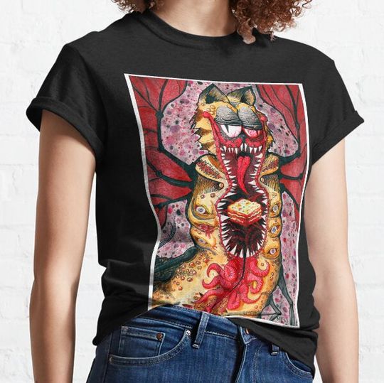 Discover Eldritch Gorefield Powered by Lasagna - Morgan Want T-shirts