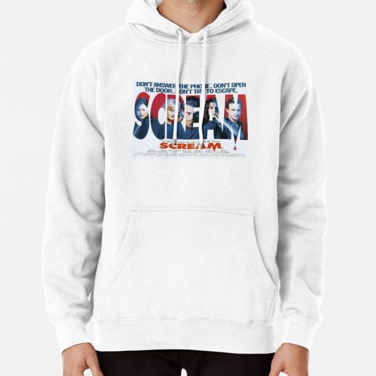 Discover Scream horror movie poster Hoodies