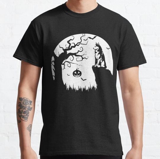 Discover Siberian Husky Dog Halloween Witch Costume Styled Husky Mom T-shirts