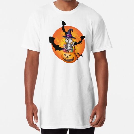 Discover Halloween Huskys. Evil pumkins. Spooky dogs. Spooky Halloween T-shirts