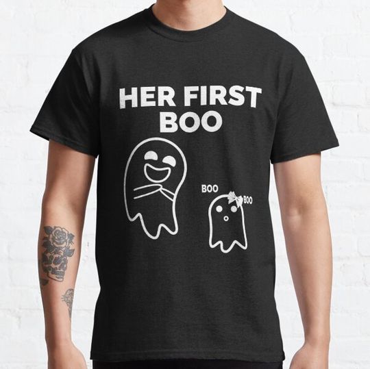 Discover HER FIRST BOO FUNNY GHOST HALLOWEEN T-shirts