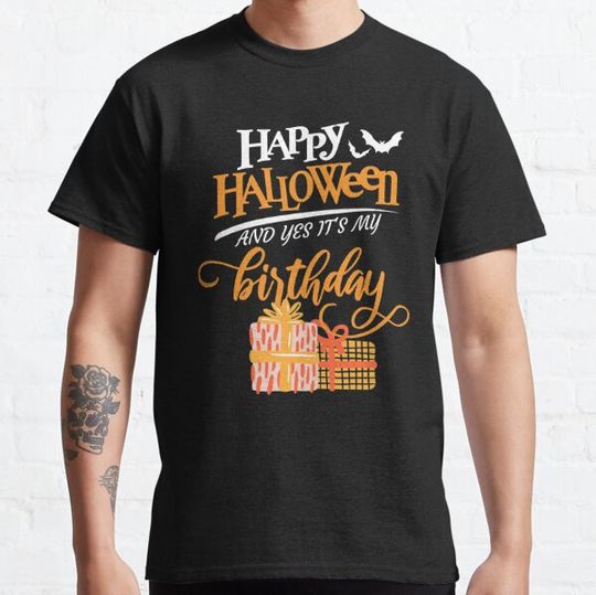 Discover halloween invitation party,Happy halloween it's my birthday shirt,scary birthday T-shirts