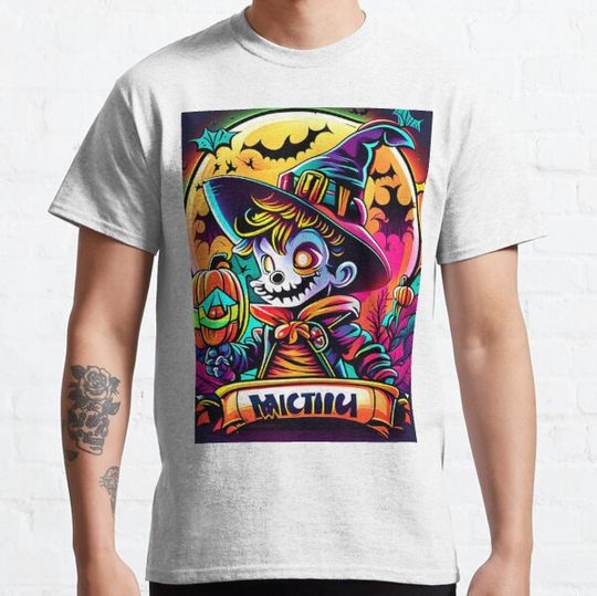 Discover Joker's Spooky Pumpkin Shenanigans: A Halloween Comic Treat T-shirts