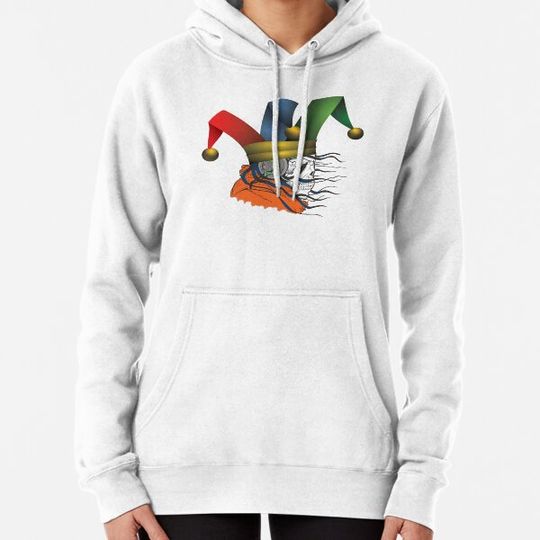 Discover Skater Skull In A Joker Hat Hoodies