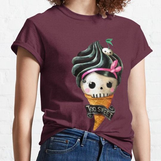 Discover Hallowwen Skull Ice Cream T-shirts