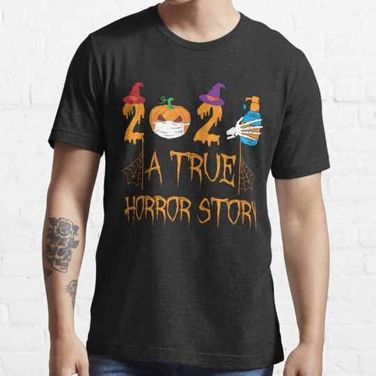 Discover 2021 A TRUE HORROR STORY Spooky Season Happy Halloween  Funny Halloween Costume T-shirts