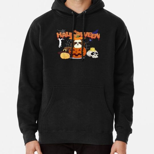 Discover Shih Tzu Dog Pumpkin Witch Zombie Halloween Costume Hoodies