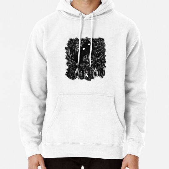 Discover Spooky ghost cat flying off a creepy pumpkin Hoodies