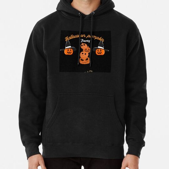 Discover Copy of Funny Halloween Scary Evil Pumpkin Hoodie