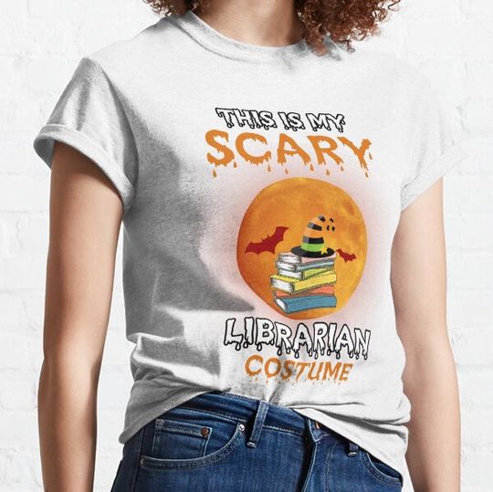 Discover This Is My Scary Librarian Costume T-shirts