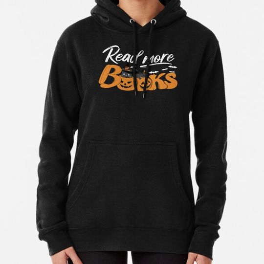 Discover Read More Books, Funny Halloween Black Cats and Pumpkins Hoodies