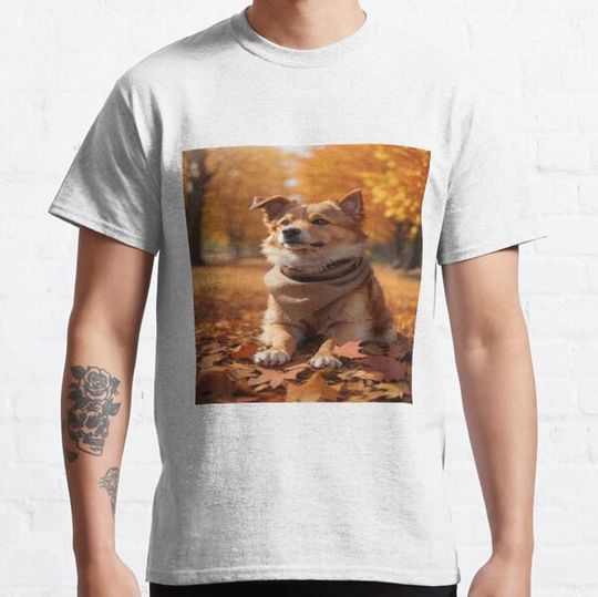 Discover Dog autumn, Sable the golden retriever T-shirts