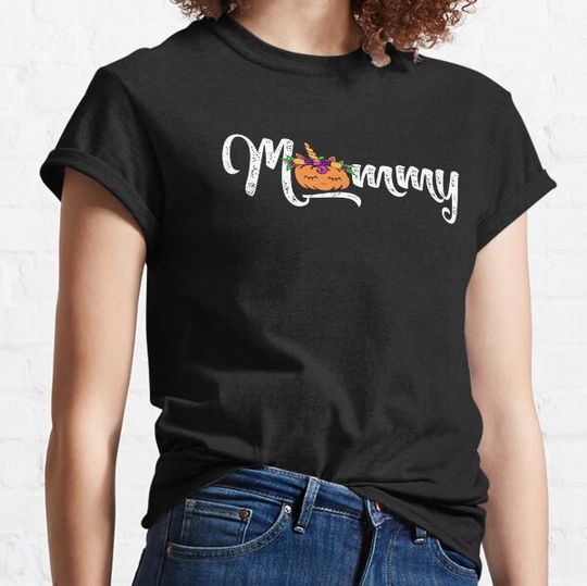 Discover Mommy Unicorn Pumpkin 1st Birthday matching gift for moms T-shirts