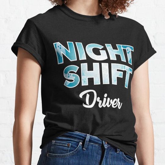 Discover Halloween Night Shift Driver Creepy Late Night Job T-shirts