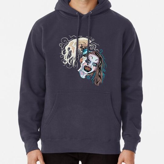 Discover Terrifier 2 Little Pale Girl Art The Clown Spooky Horror Movie Hoodies