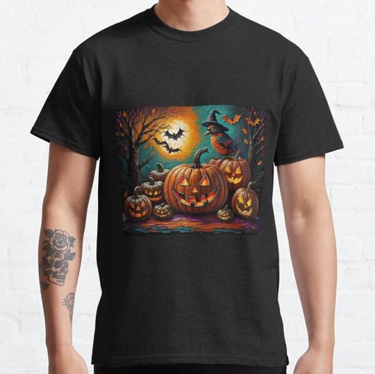 Discover Pumpkin bats scary Halloween T-shirts