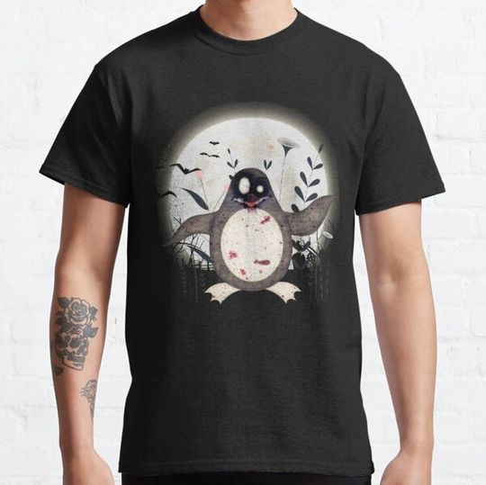 Discover Creepy Halloween Item - Penguin Lover Gift - Scary Penguin Zombie T-shirts
