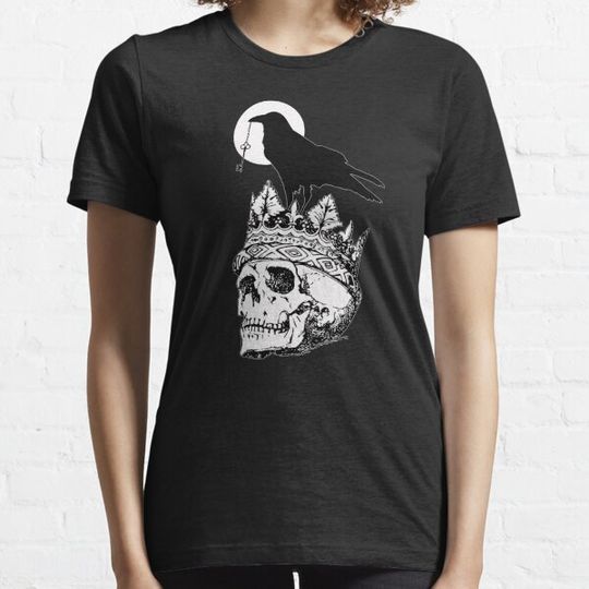 Discover Skull and Raven Gothic Art T-shirts