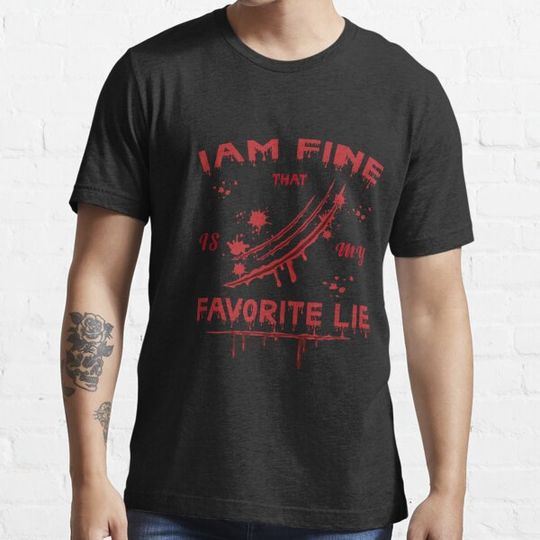 Discover iam fine halloween zombie funny blood T-shirts