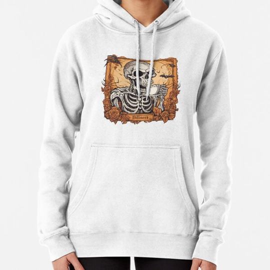 Discover Skeleton Holding Coffee Cup Funny for Gifts Hoodies