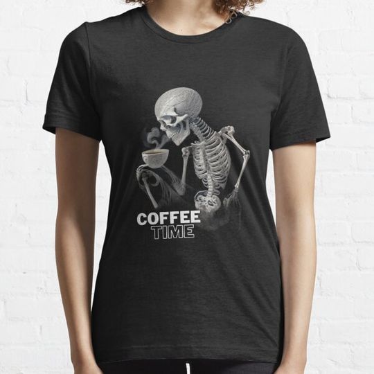 Discover coffee time, skeleton. T-shirts