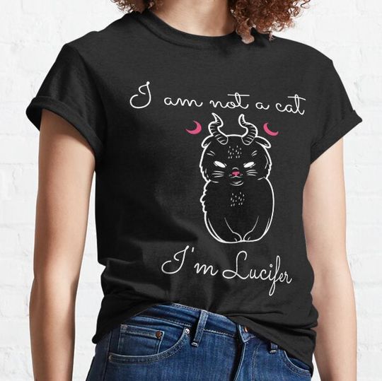 Discover I am not a cat, I'm Lucifer for Halloween T-shirts