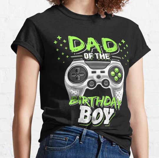 Discover Dad of the Birthday Boy Matching Video Gamer Birthday Party T-shirts