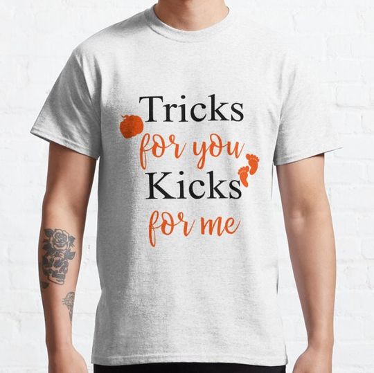 Discover Tricks for You - Halloween Pregnancy Announcement T-shirts