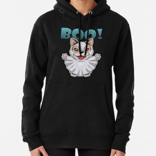 Discover Boo Ghost Shiba Inu Puppy | Halloween Puppy | Sesame Hoodies