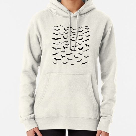 Discover Scary Bats Pattern - Halloween, Christmas and Birthday Party Gift Ideas For Teachers and Students Hoodies