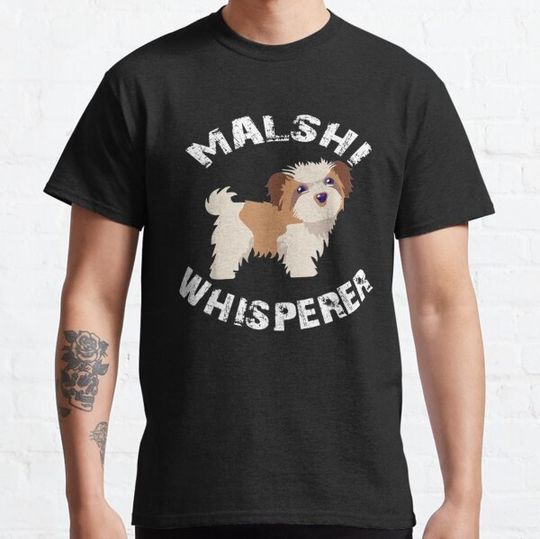 Discover Funny Malshi Whisperer Puppy Dog Apparel T-shirts