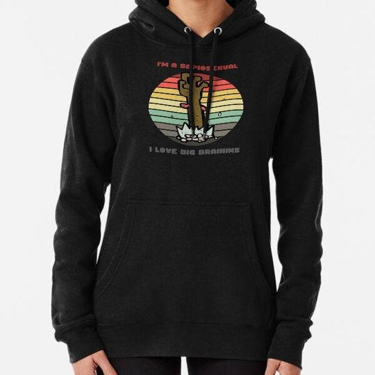 Discover Sunset Zombie / I'm a Sapiosexual, I Love Big Braiiiiins Hoodies