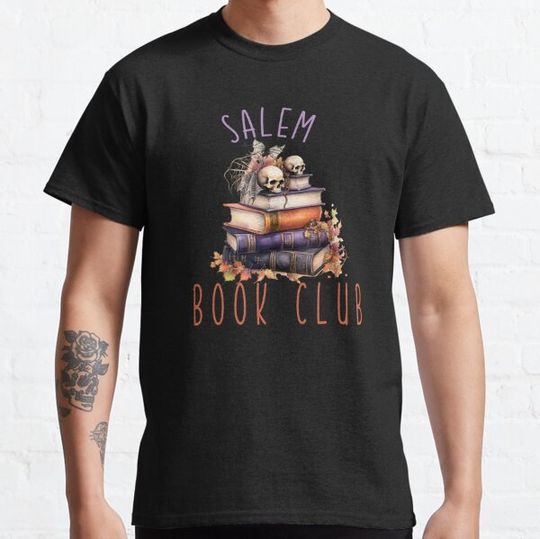 Discover Salem Book Club | Reader | Teacher | Librarian | Spooky Books | Halloween T-shirts